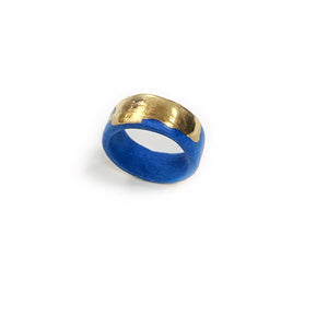 Blue porcelain ring BLUE ETERNITY