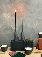 Įkelti vaizdą į galerijos peržiūros priemonę, Beeswax black candles, 10 in a bundle