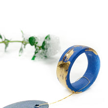 Įkelti vaizdą į galerijos peržiūros priemonę, Blue porcelain ring BLUE ETERNITY