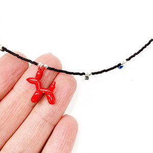 RED BALLOON DOG necklace