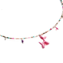 Įkelti vaizdą į galerijos peržiūros priemonę, Colorful PINK DOG BALLOON necklace
