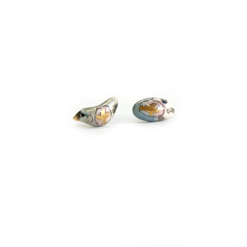 Ceramic stud earrings