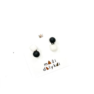 Mixed porcelain earrings transformers SUGAR & COAL
