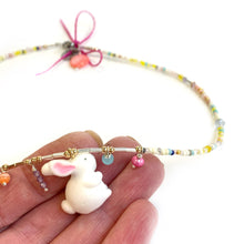 Įkelti vaizdą į galerijos peržiūros priemonę, Little bunny colorful necklace