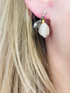 SUGAR FLOWERS ceramic earrings
