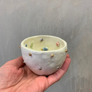 Ceramic bowl with flowers MOTHER2 (made to order)