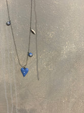 Įkelti vaizdą į galerijos peržiūros priemonę, MADE TO ORDER porcelain heart pendant with custom made initials