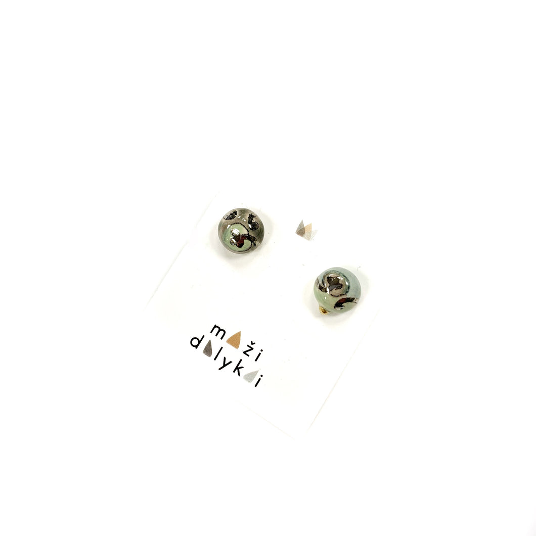 Mini ceramic earrings