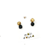 Įkelti vaizdą į galerijos peržiūros priemonę, Black porcelain earrings transformers SIMPLE LEONARDO