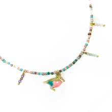 Įkelti vaizdą į galerijos peržiūros priemonę, Colorful necklace SWEET and SOUR PINK ROBBIN
