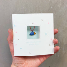 Įkelti vaizdą į galerijos peržiūros priemonę, Blue porcelain CLOUD pendant