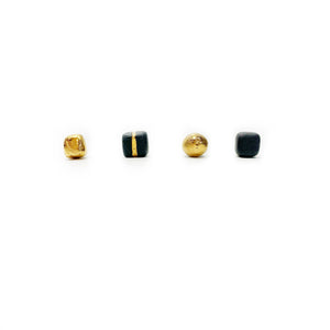HOLY FOUR black porcelain earrings