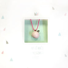 Įkelti vaizdą į galerijos peržiūros priemonę, Ceramic pendant &quot;Sweet sugar apple&quot; charming pink/ fluorescent pink