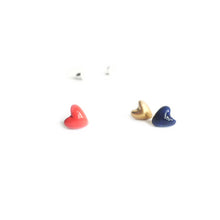 Įkelti vaizdą į galerijos peržiūros priemonę, Three heart ceramic earrings