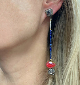 Luxuriuos porcelain mismatched earrings KASPAR's Gift