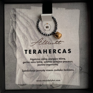 Terahertz and black porcelain ring ALBRECHT